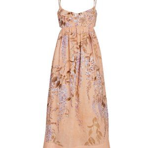 Zimmerman - Rosa Floral Linen Midi Dress